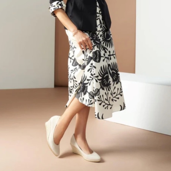 Viscata Barcelona Roses Canvas Wedges Size 41 - Picture 3 of 9